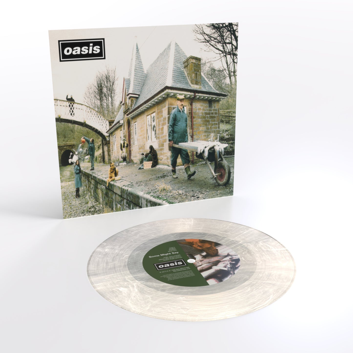 Oasis - Some Might Say 7" (Clear Marble Vinyl) 30th Anniversary