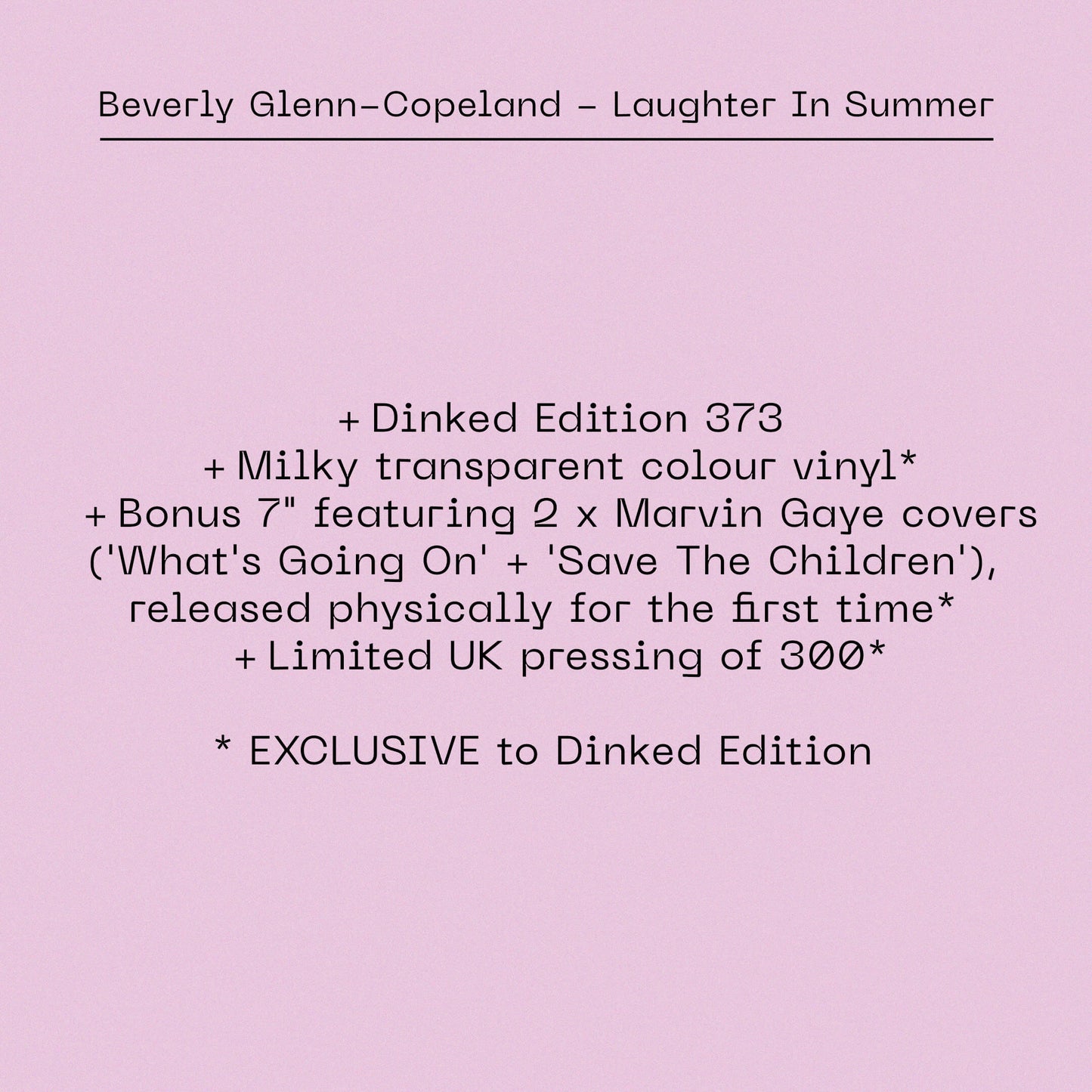 Beverly Glenn-Copeland - Laughter In Summer (Dinked Edition Vinyl)
