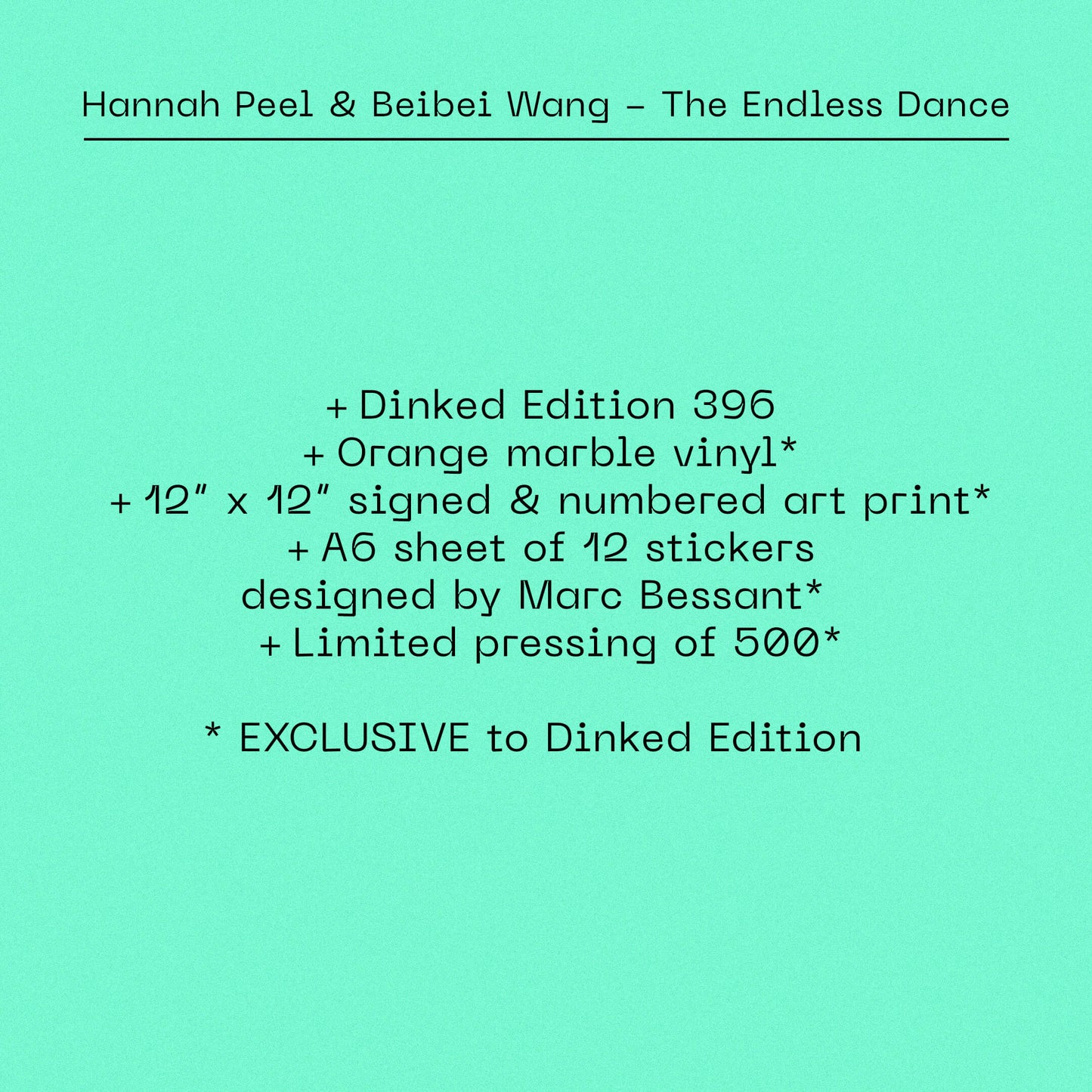 Hannah Peel & Beibei Wang - The Endless Dance (Dinked Edition Vinyl)