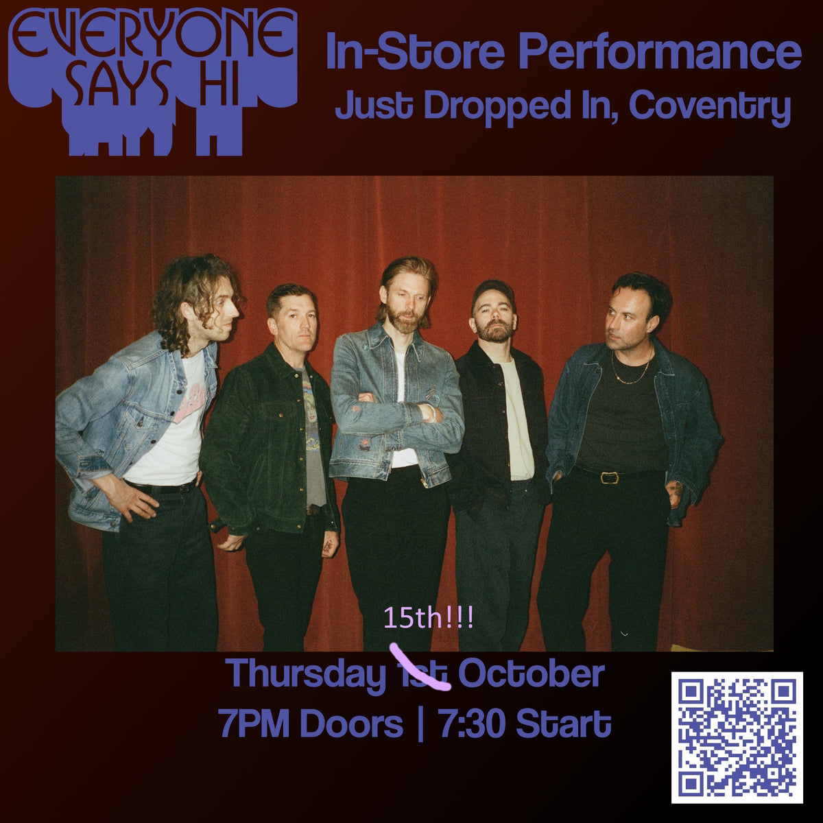 Everyone Says Hi - Funny Cos It's True (Orange Vinyl) + In-store Ticket