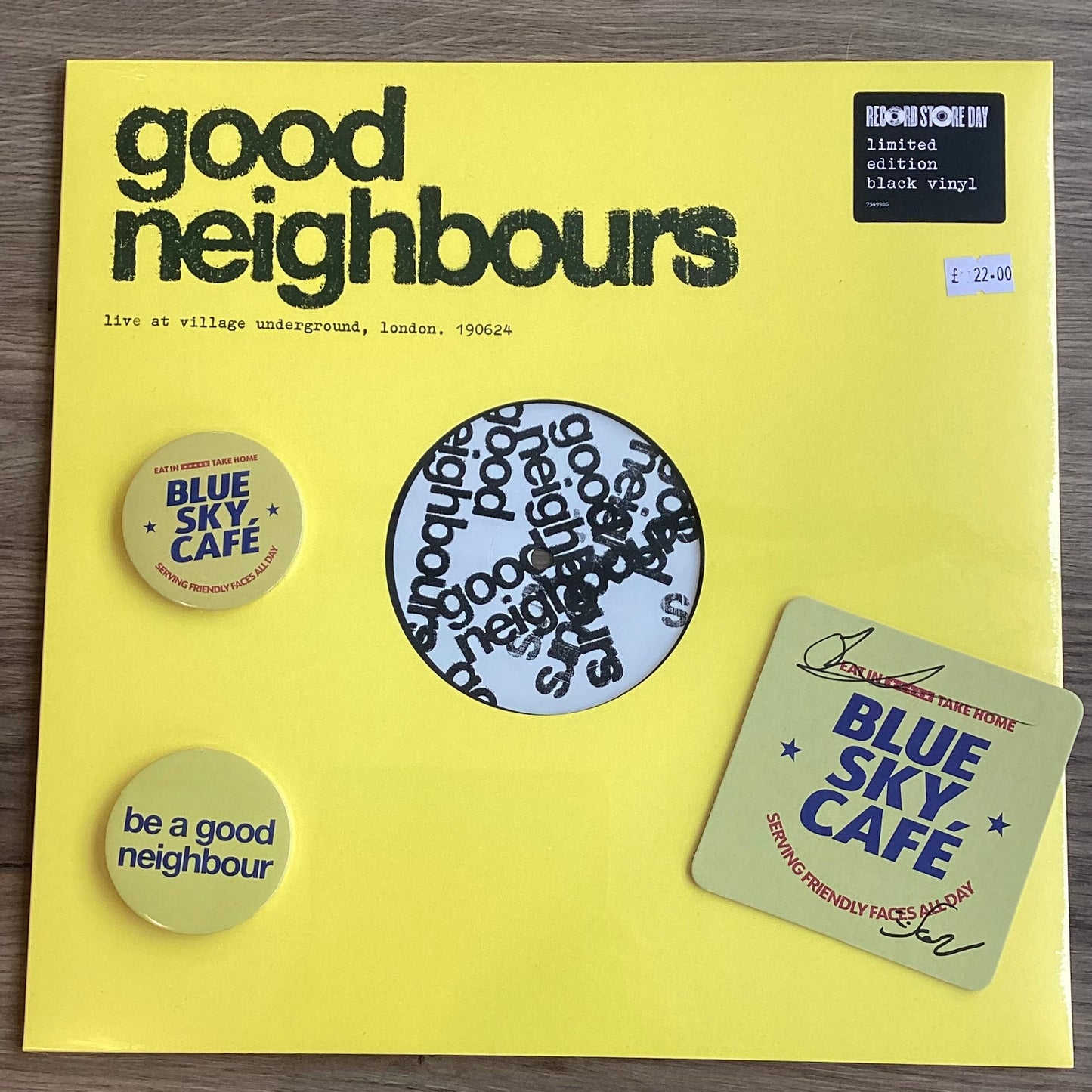 Good Neighbours - Live at the Village Underground, London (19, 06, 24) (Vinyl) RSD25 + SIGNED BEERMAT + PIN BADGES