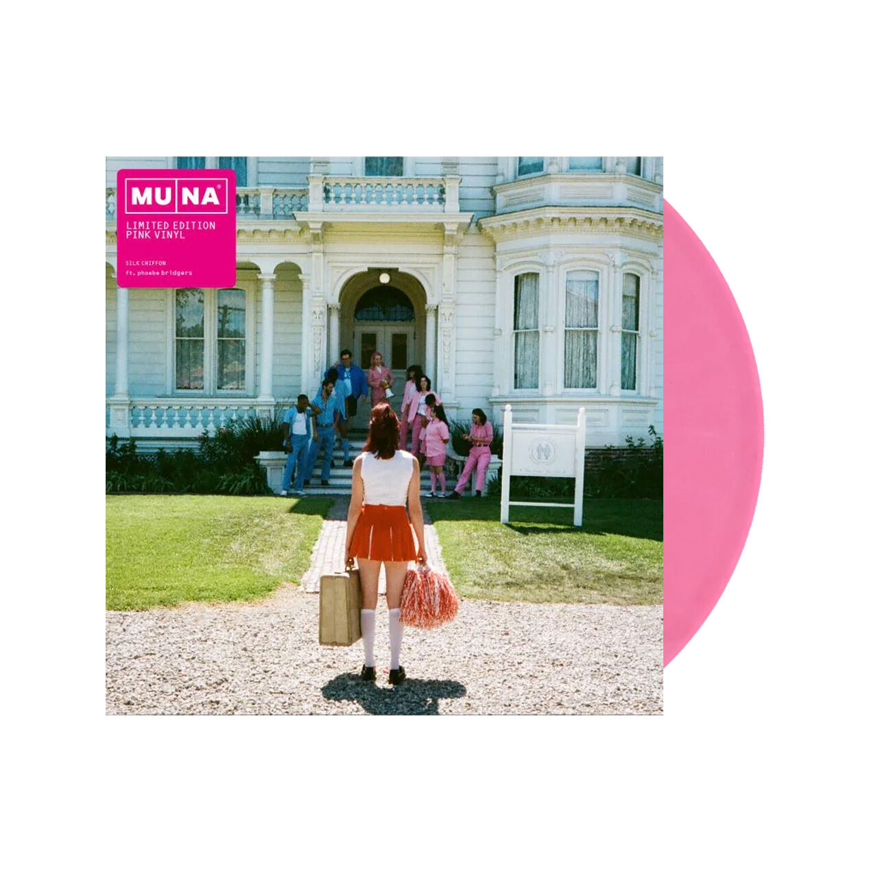 Muna - Silk Chiffon ft. Phoebe Bridgers (7" Pink Vinyl)