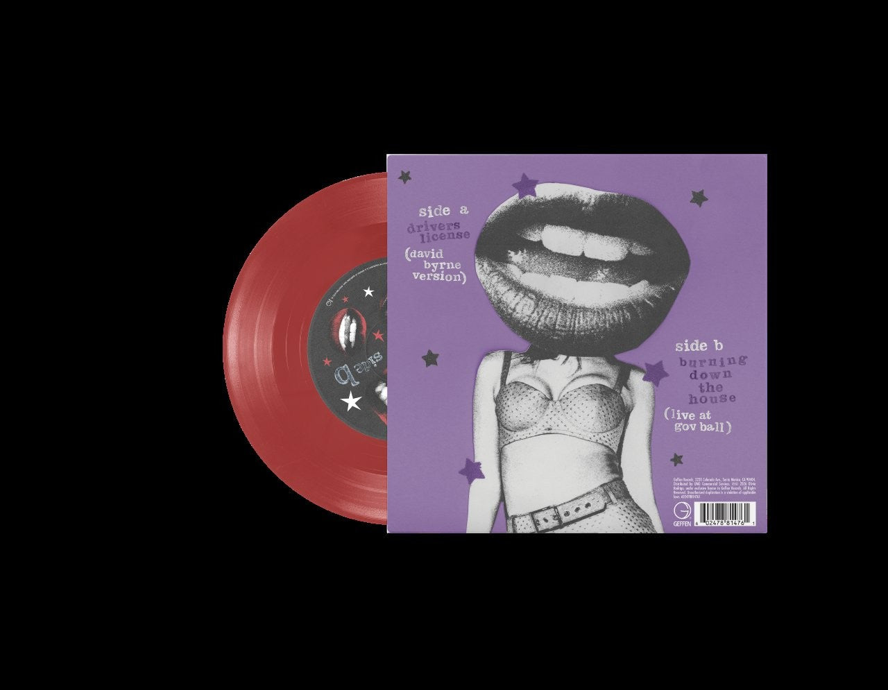 Olivia Rodrigo - Drivers License (David Byrne's Version) / Burning Down the House (Red 7" Vinyl)
