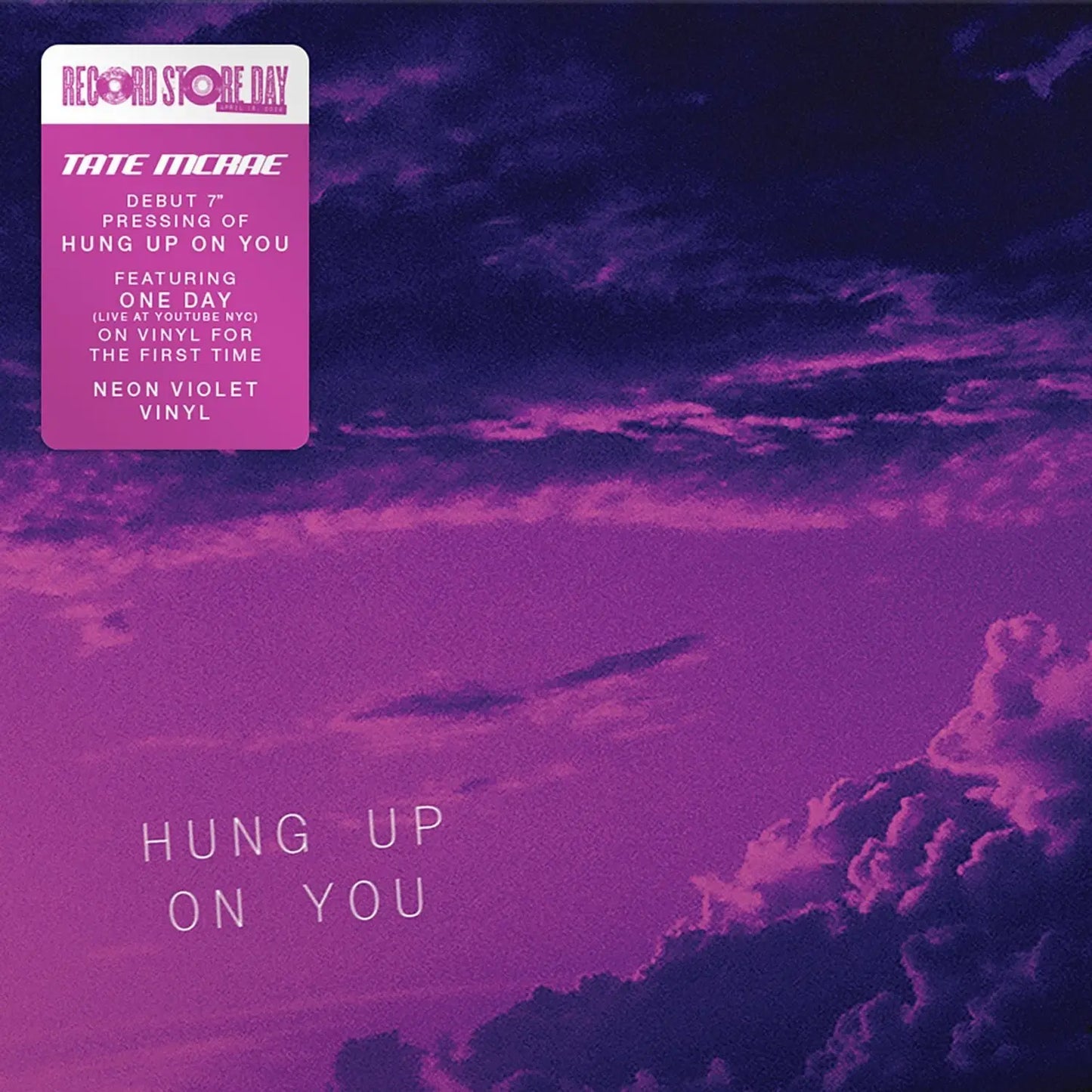 Tate McRae - Hung Up On You (Neon Violet 7" Vinyl Single) (RSD 26)