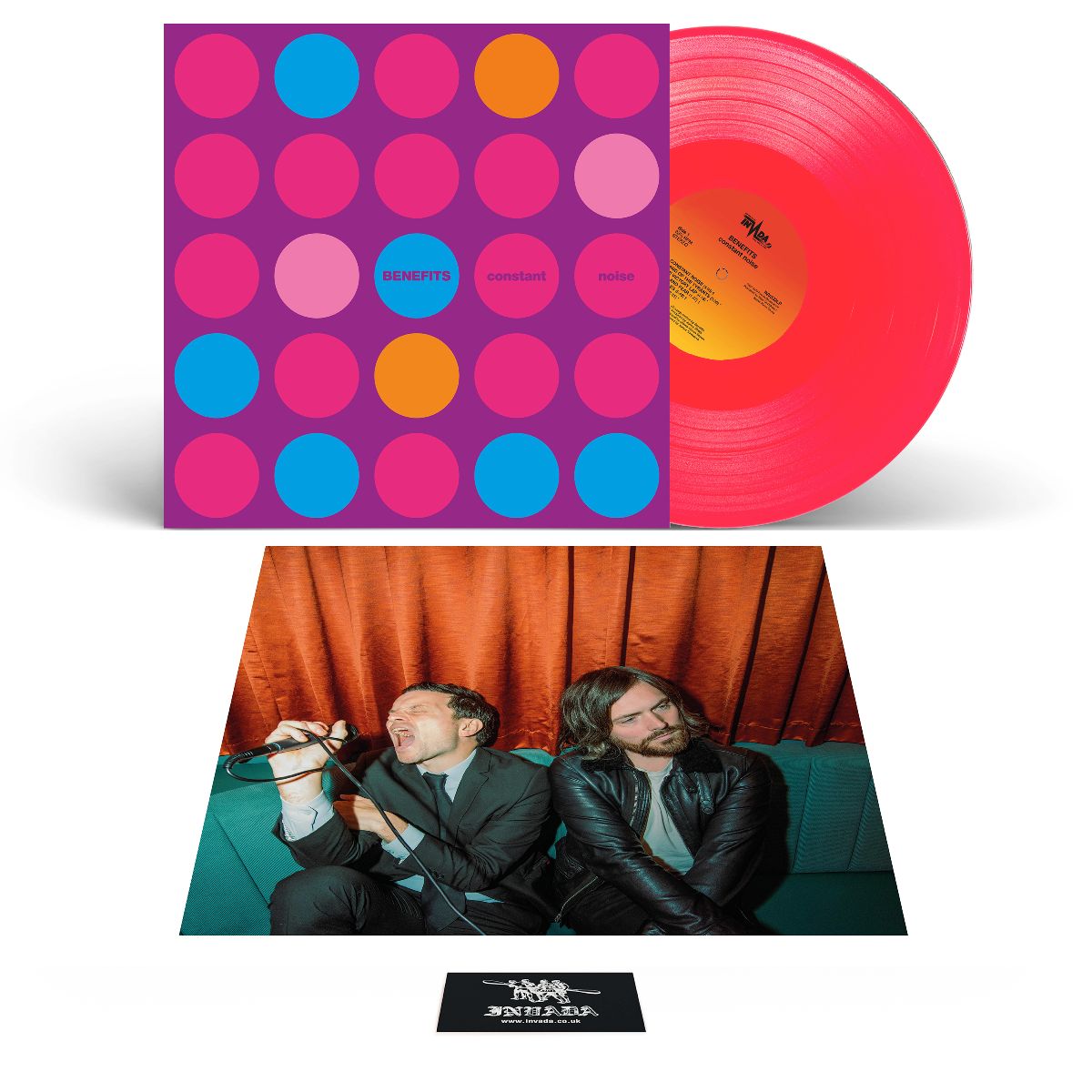 Benefits - Constant Noise (Ltd. Neon Pink Vinyl Signed on Cover)
