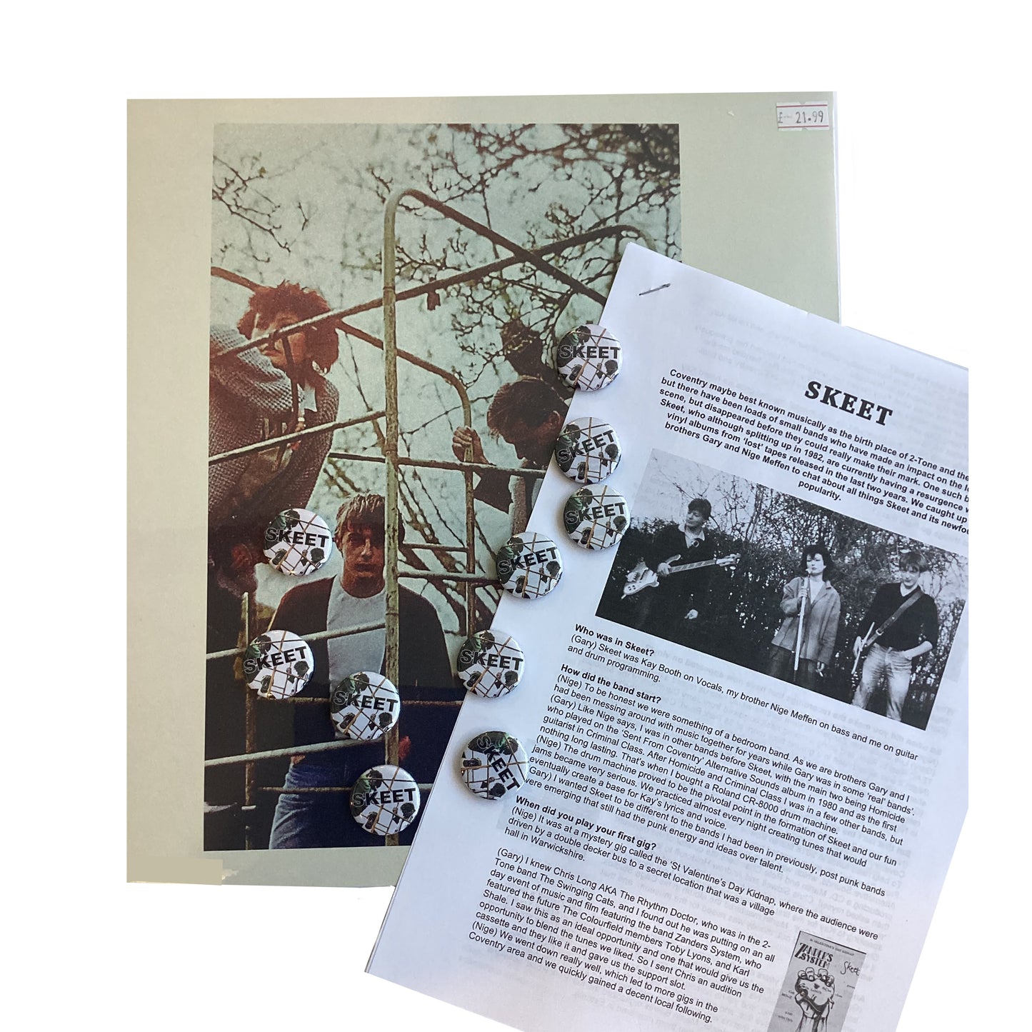 Skeet - Simple Reality (Vinyl + Badge + SIGNED Zine Article)