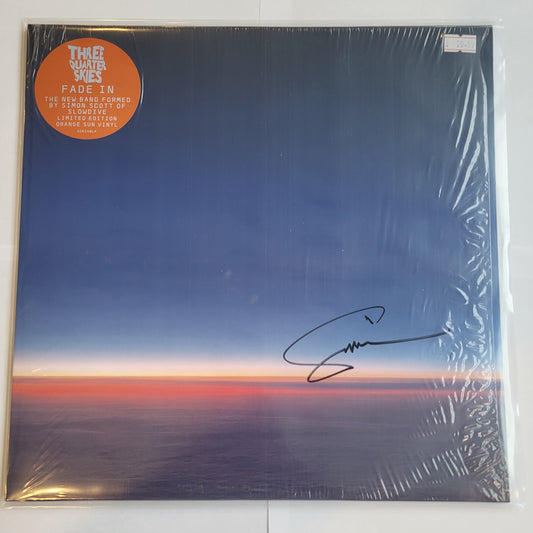 Three Quarter Skies - Fade In (Orange Sun Vinyl)(Signed On Sleeve by Simon)