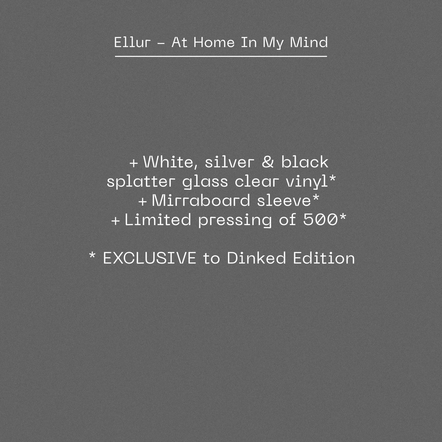 Ellur - At Home In My Mind (Dinked Edition Vinyl)