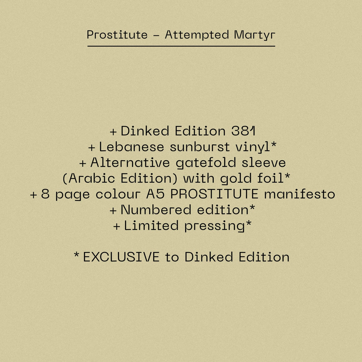 Prostitute - Attempted Mayrtr (Dinked Edition Vinyl)