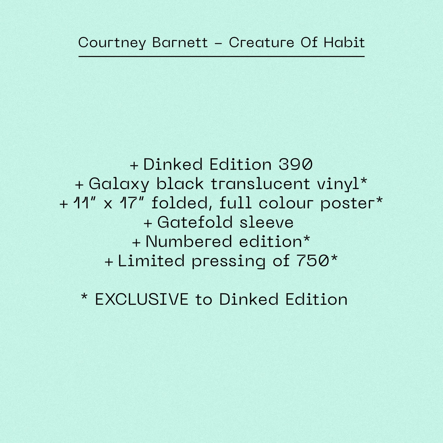 Courtney Barnett - Creature of Habit (Dinked Edition Vinyl)