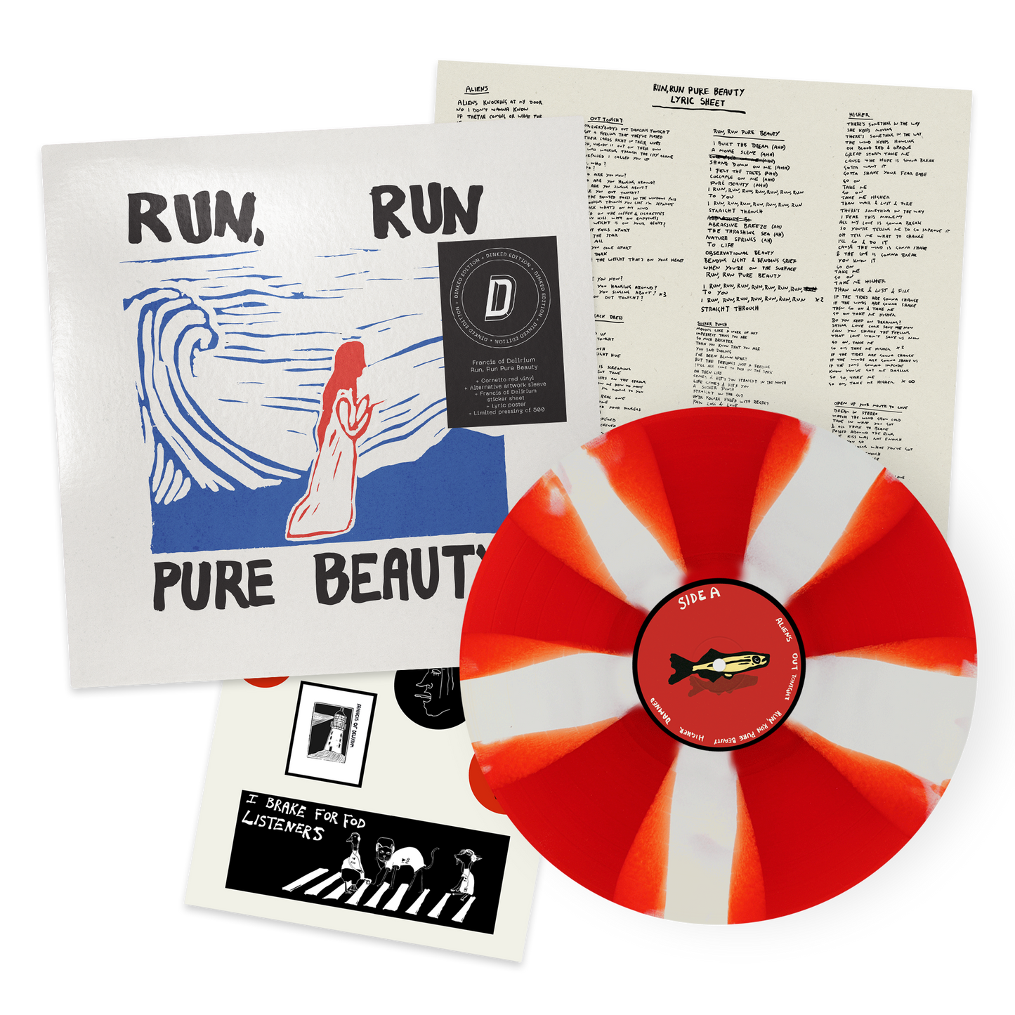 Francis of Delirium - Run, Run Pure Beauty (Dinked Edition Vinyl) (SIGNED ON COVER)