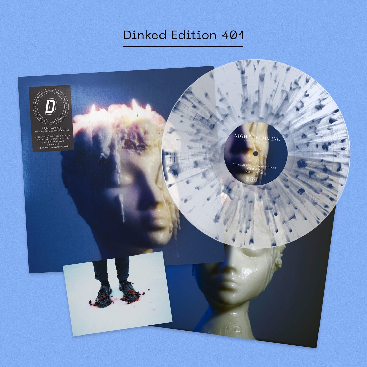 Night Swimming - Melting, Sometimes Bleeding (Dinked Edition Vinyl EP) + In-store Ticket