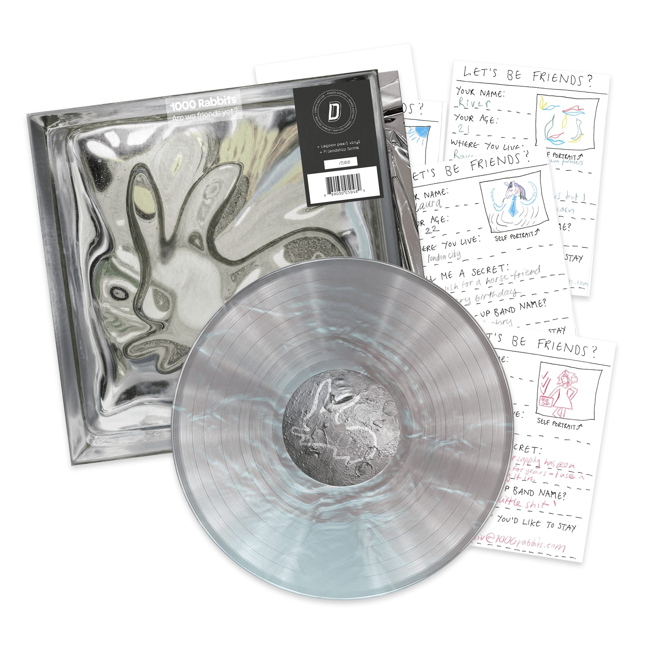 1000 Rabbits - Are we friends yet? (Dinked Edition Vinyl) – Just Dropped In