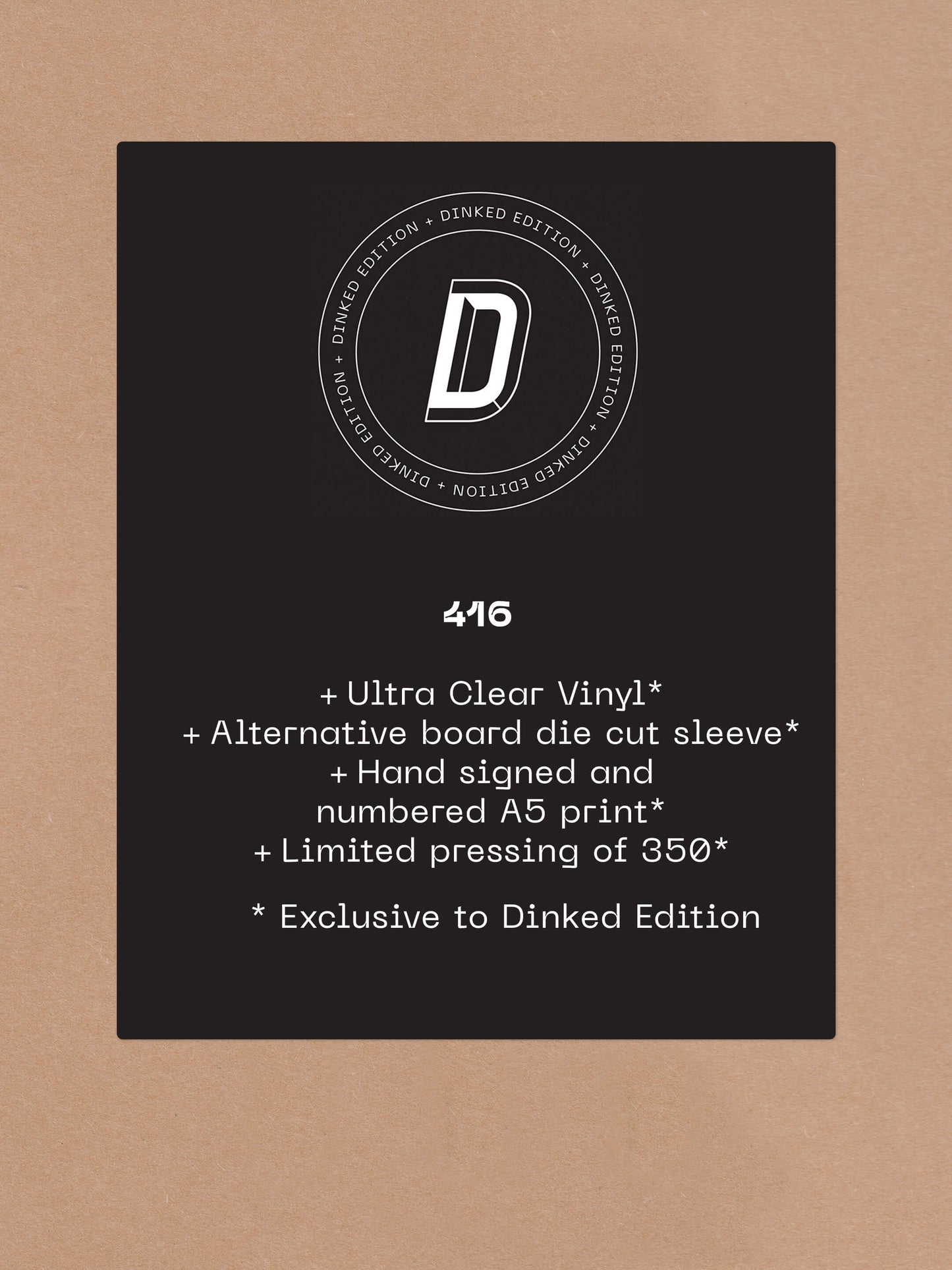 Formal Sppeedwear - Punch Card (Dinked Edition Vinyl)
