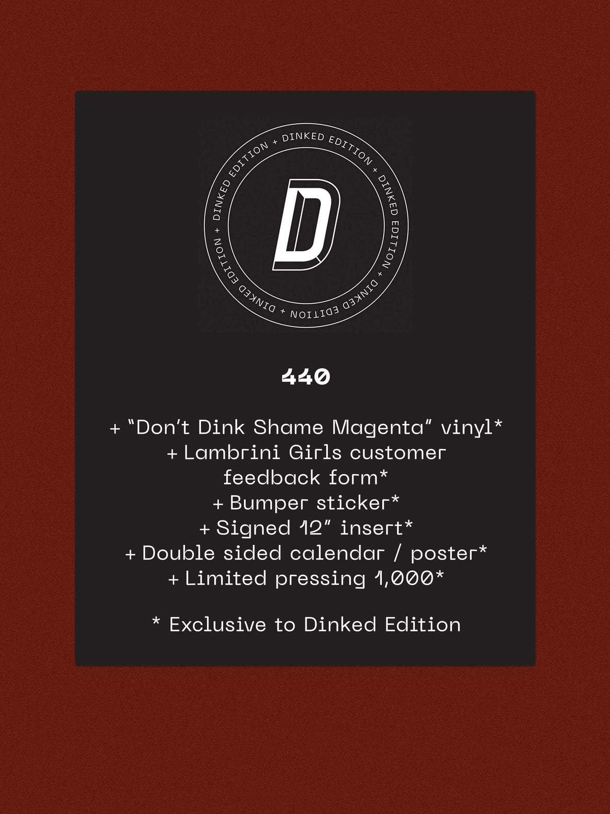 Lambrini Girls - No Refunds (Dinked Edition Vinyl)