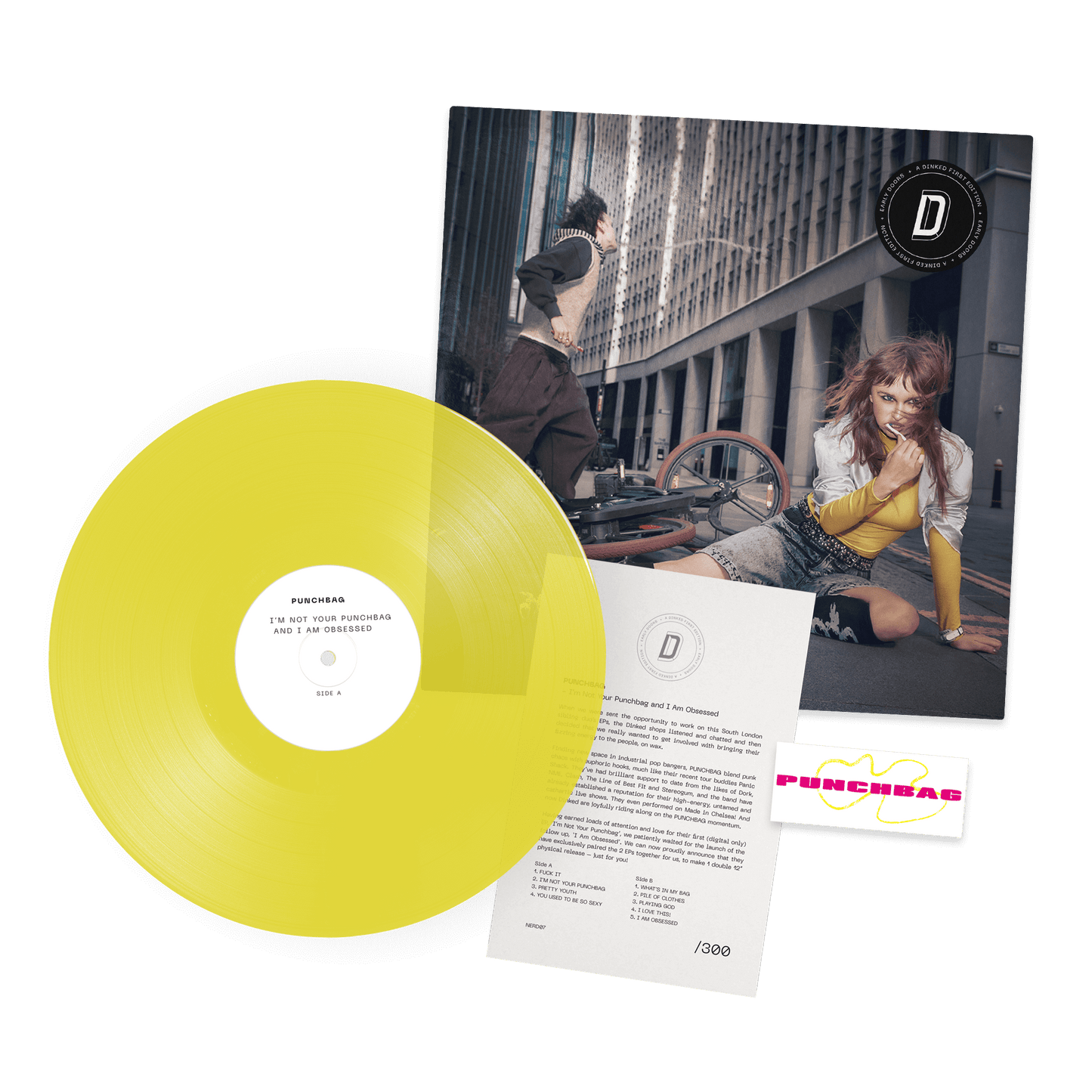 PUNCHBAG - I Am Obsessed and I Am Not Your Punchbag (Dinked Early Doors Edition Vinyl)