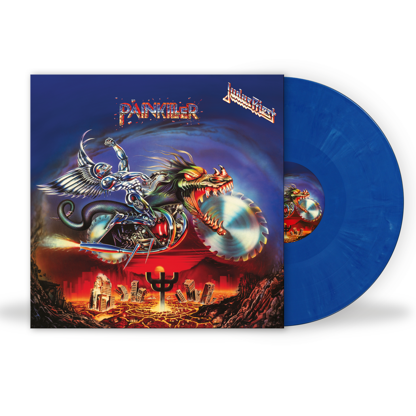 Judas Priest - Painkiller (Blue and White Marble Vinyl)