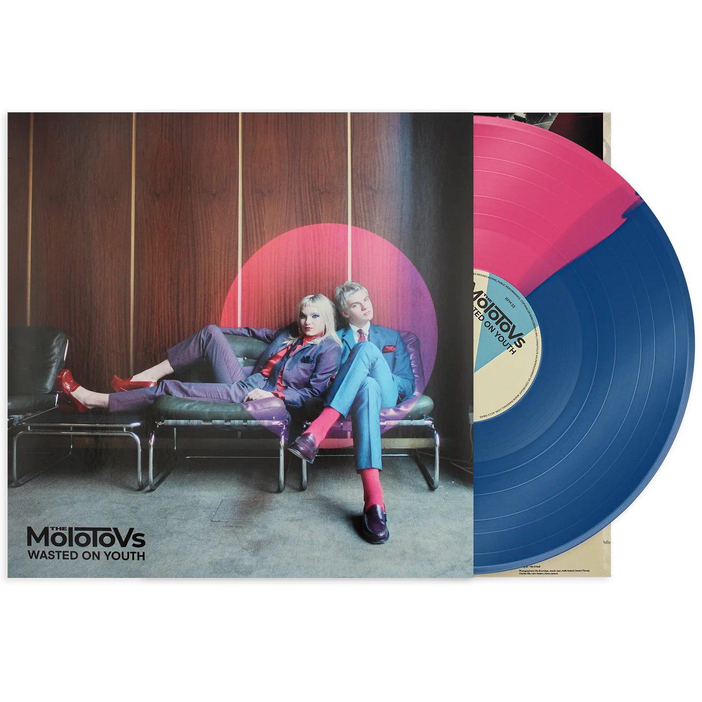 The Molotovs _ Wasted On Youth (Indies Half Pink/Half Blue VInyl)