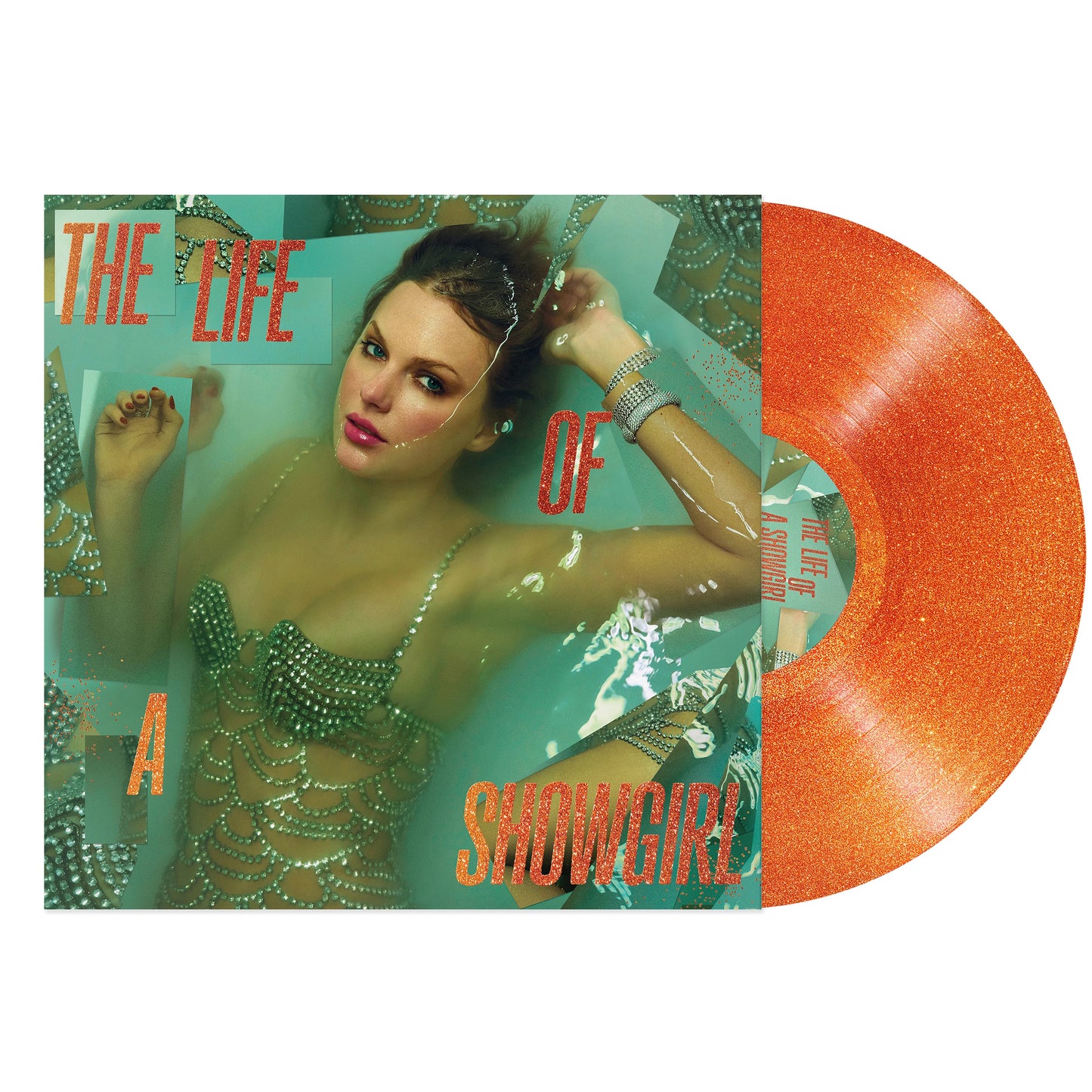 Taylor Swift - The Life of a Showgirl (Portofino Orange Glitter Vinyl)