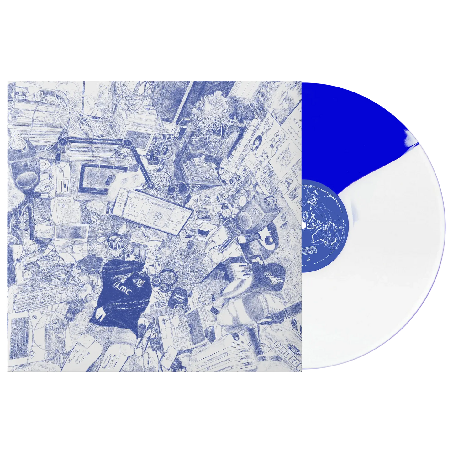 Ninajirachi - I Love My Computer (Blue and White Split Vinyl)