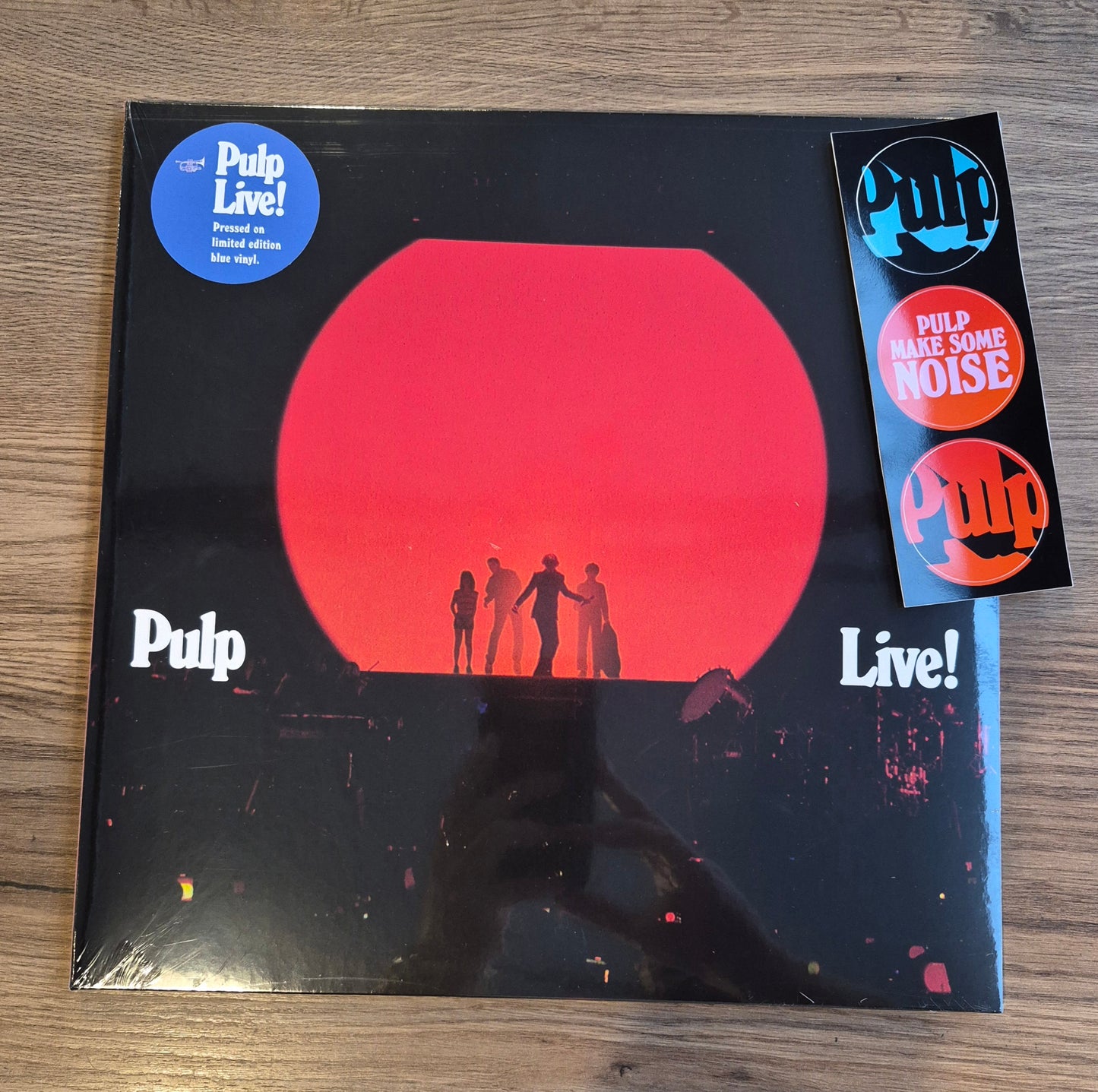 Pulp - Live! (Indies Blue Vinyl) + Bonus Item "Sticker Strip"