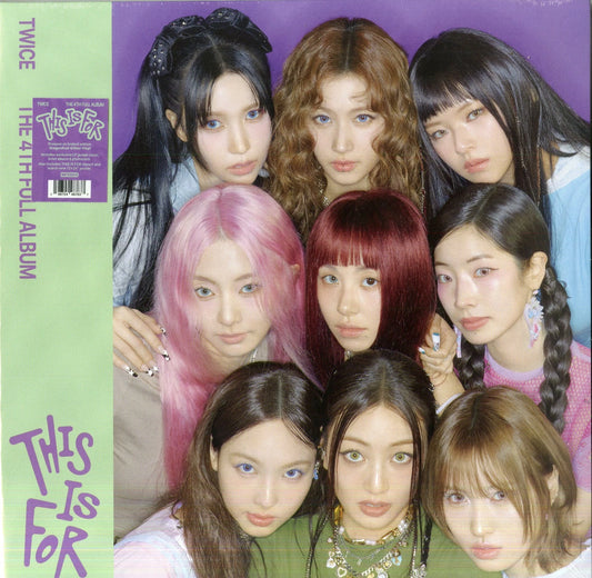 TWICE - THIS IS FOR (Dragonfruit Glitter Vinyl + stencil & poster)